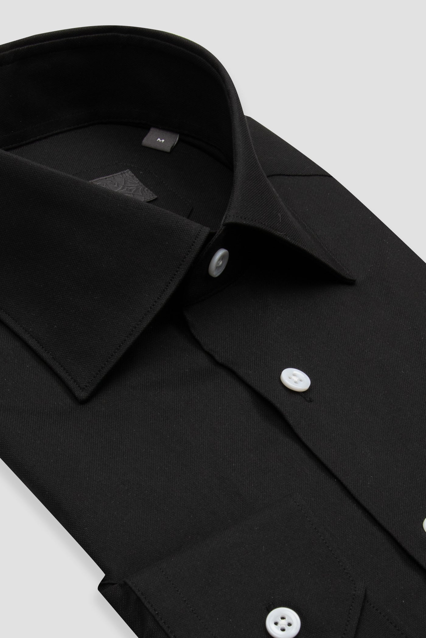 SARTORIA POPLİN STRETCH SLIM FIT SİYAH KLASİK YAKA ERKEK GÖMLEK