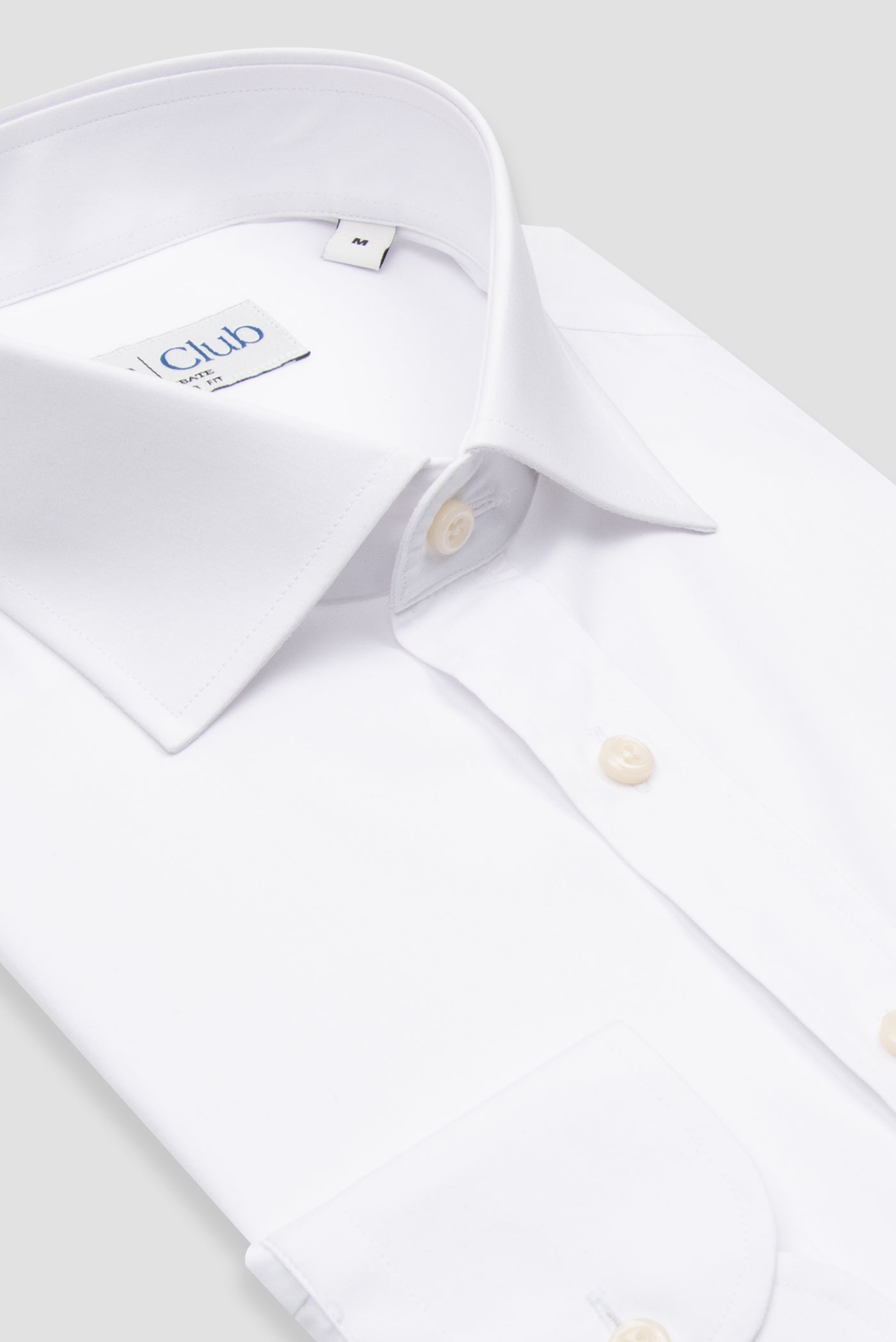 BB Club Lıma Poplin Pamuklu Regular Fıt Beyaz Klasik Yaka Erkek Gömlek