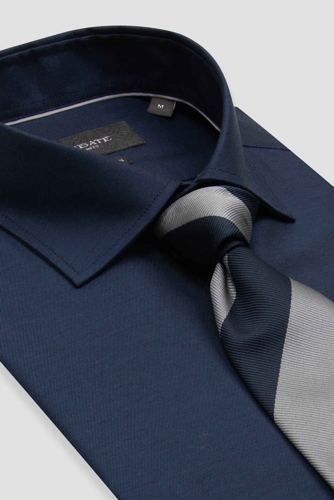 Fabıo Non-Iron Twıll Pamuklu Comfort Fıt Lacivert Klasik Yaka Erkek Gömlek