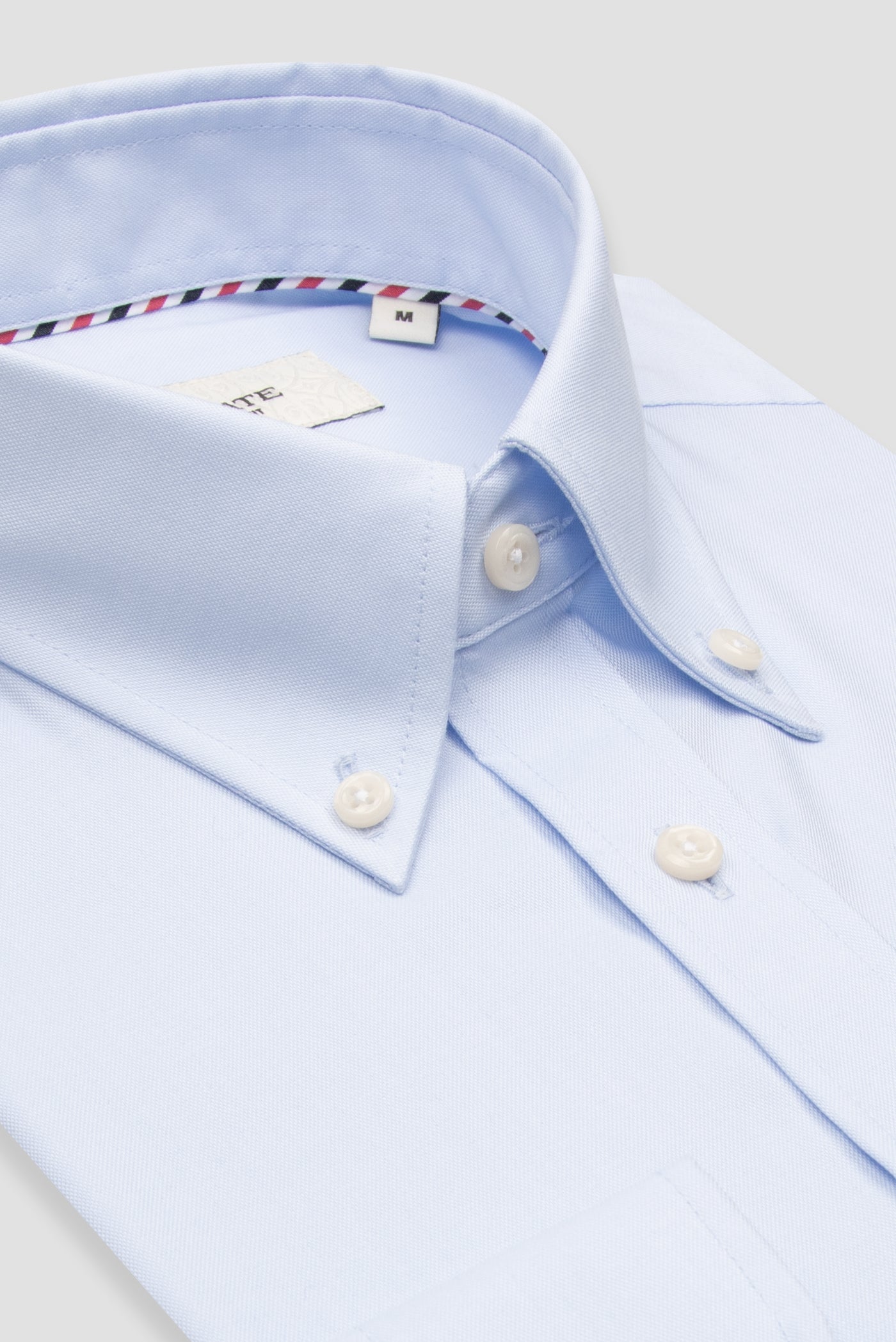 Matteo Non-Iron Oxford Pamuklu Spor Comfort Fıt Açık Mavi Düğmeli Yaka Erkek Gömlek
