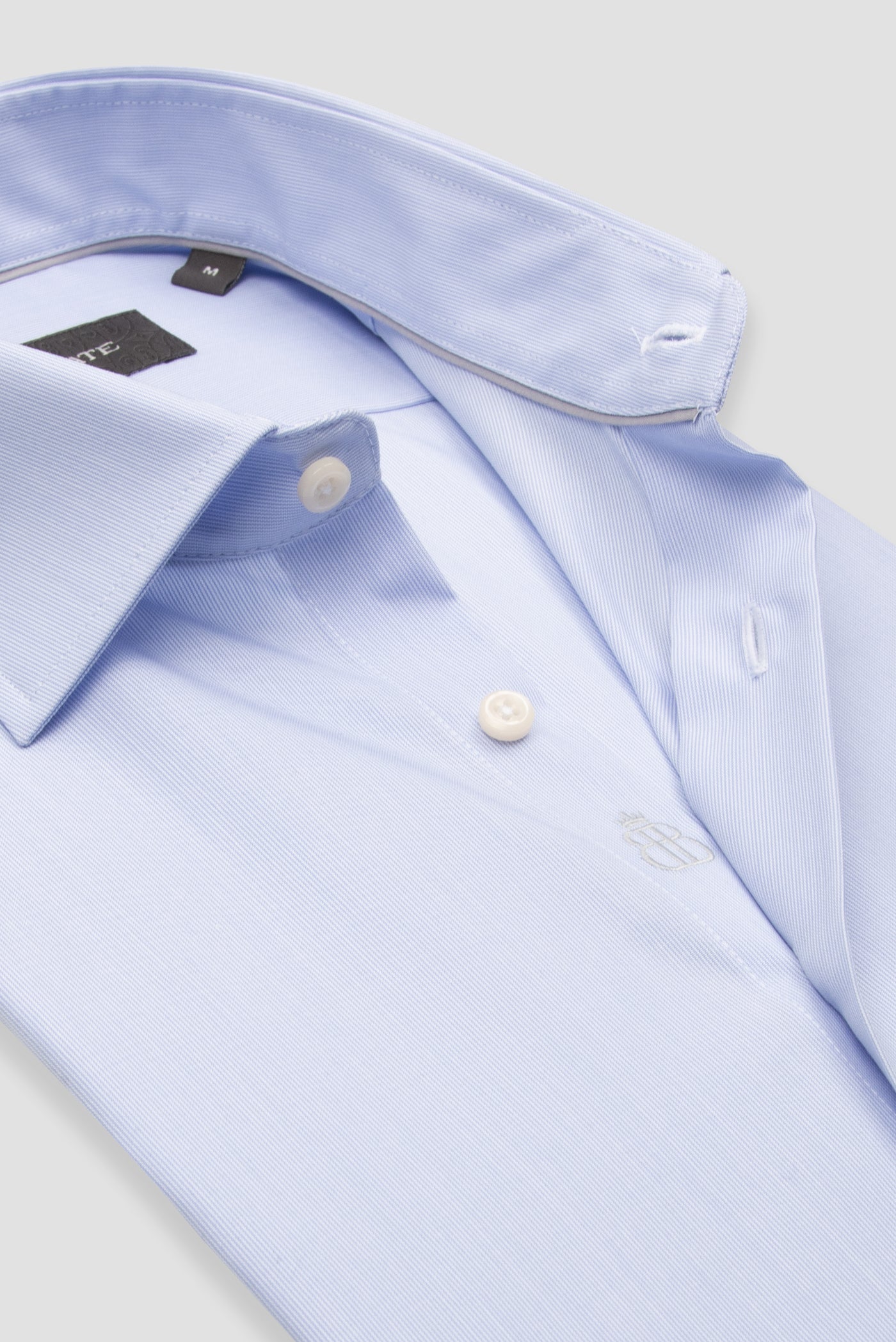 Donatello Non-Iron Poplin Pamuklu Slım Fıt Mavi Klasik Yaka Erkek Gömlek